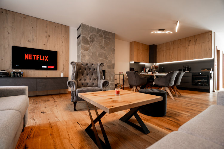 Obývacia miestnosť Apartmánu 2Brezy